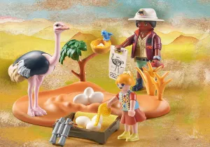 PLAYMOBIL 71296 Wiltopia - Ostrich nest Wise - Kids Toys