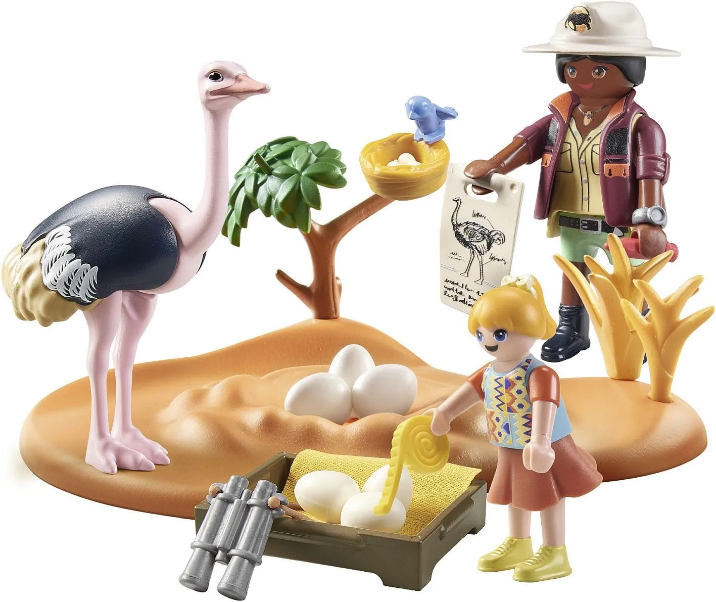 PLAYMOBIL 71296 Wiltopia - Ostrich nest Wise - Kids Toys