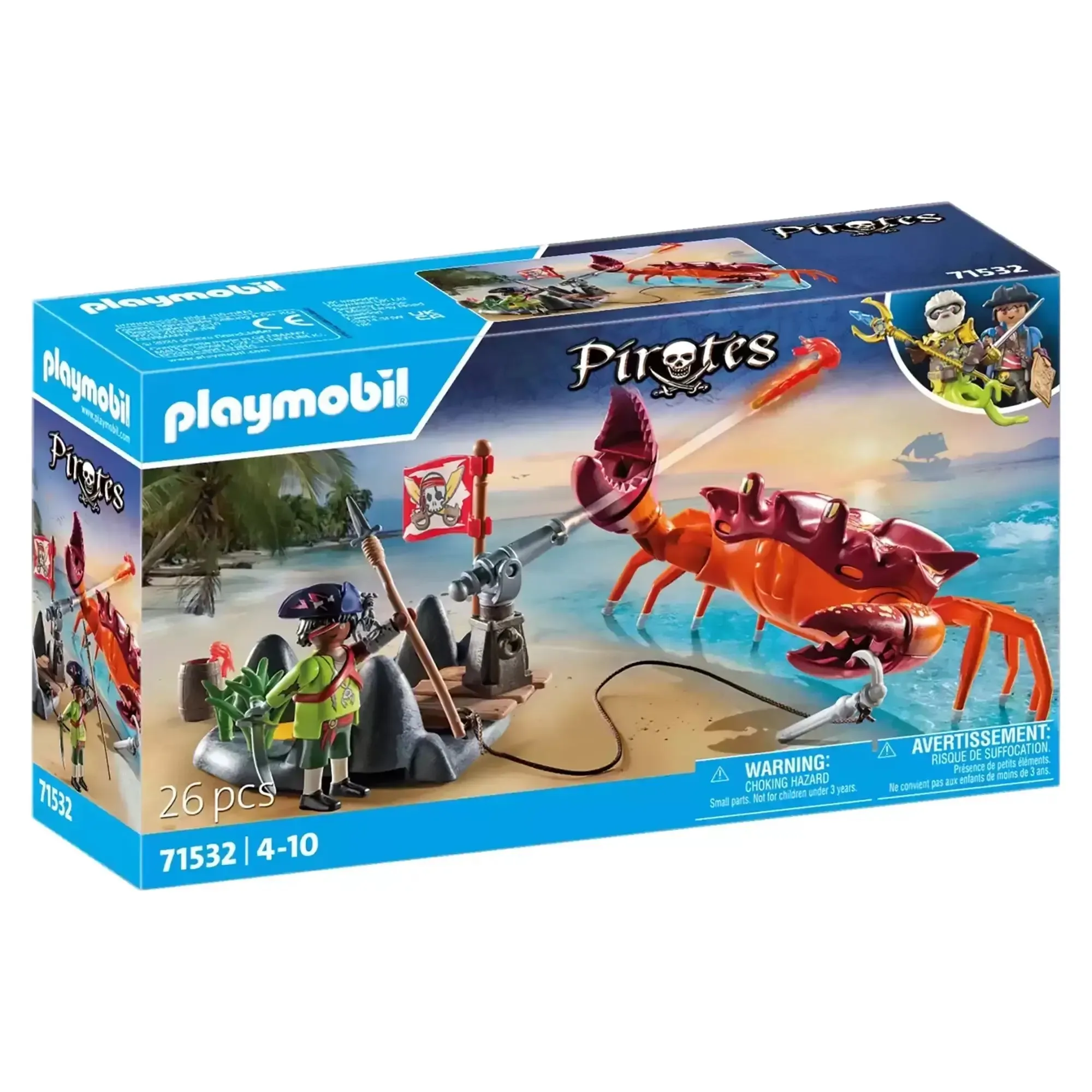 Playmobil Pirates Battle Against the Giant Crab Playset 71532