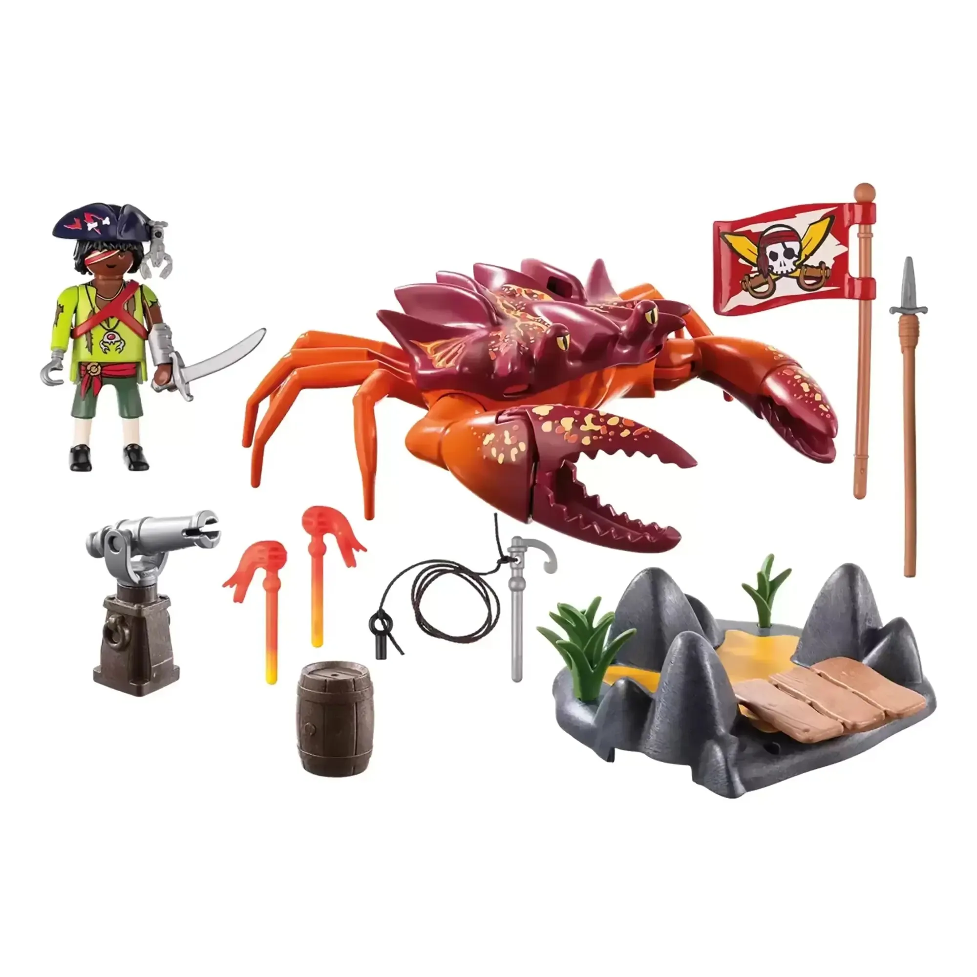 Playmobil Pirates Battle Against the Giant Crab Playset 71532
