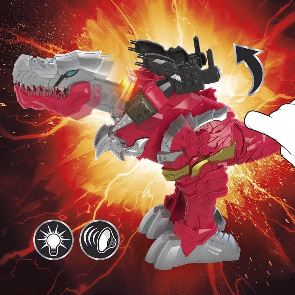 Power Rangers Battle Attackers Dino Fury T-Rex Champion Zord