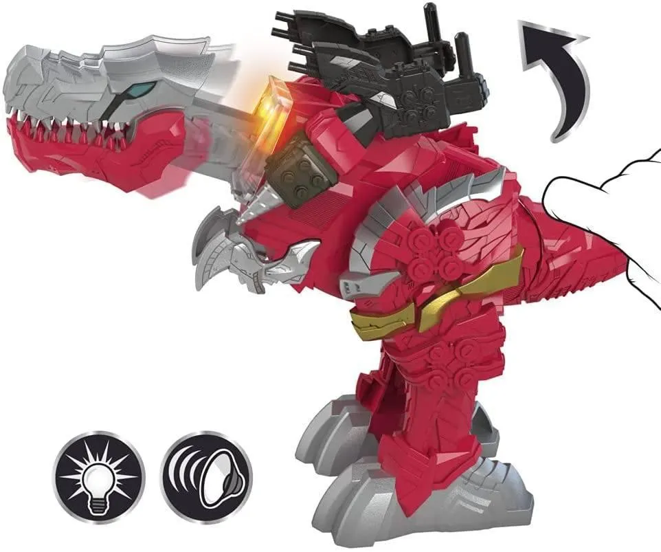 Power Rangers Battle Attackers Dino Fury T-Rex Champion Zord