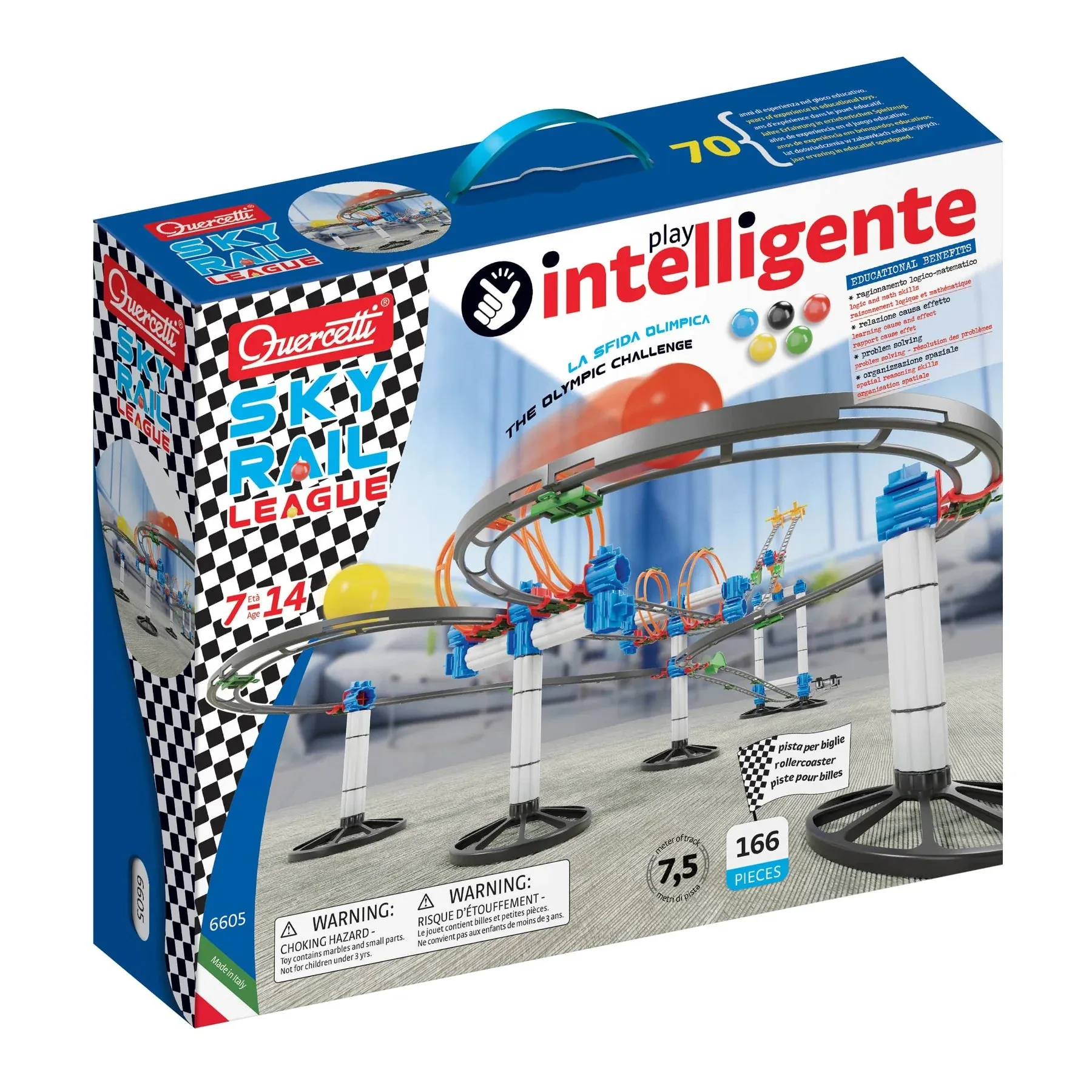 Quercetti 6605 Skyrail League Wise - Kids Toys