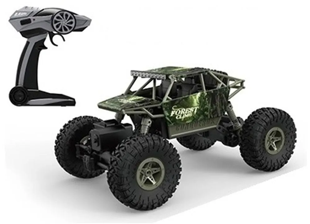 ROCK THROUGH 1:18 REMOTE CONTROL OFF ROADER ROCK CRAWLER GREEN FOREST CLIMB