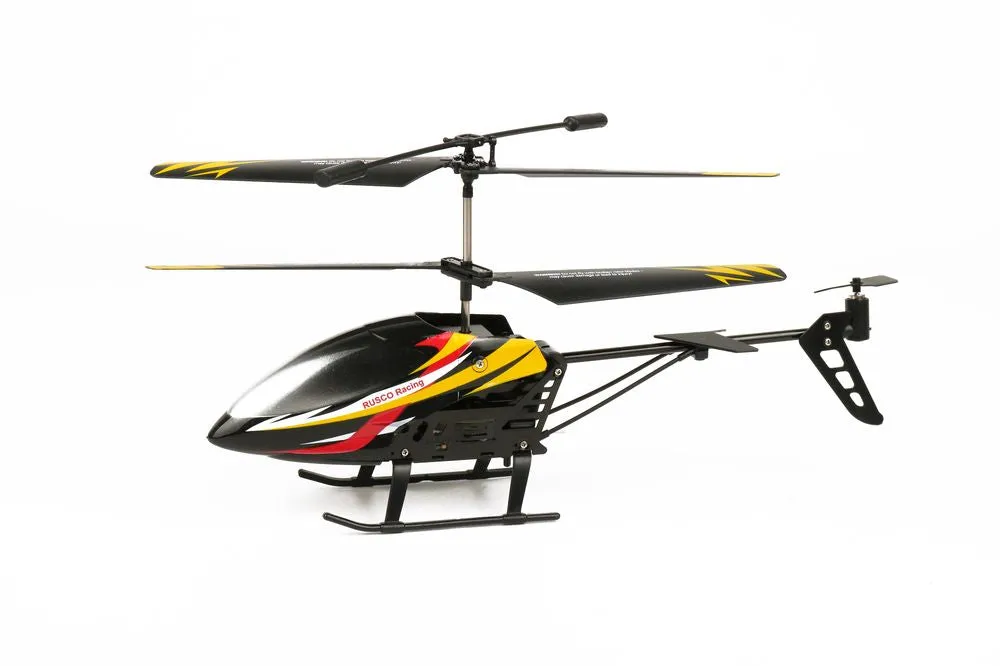 Rusco Racing Remote Control 2.4 Ghz Sky Hawk Helicopter Red & Yellow