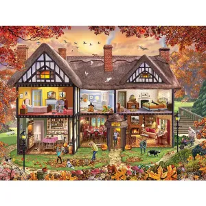 Season's House Autumn Jigsaw Puzzle Bits and Pieces