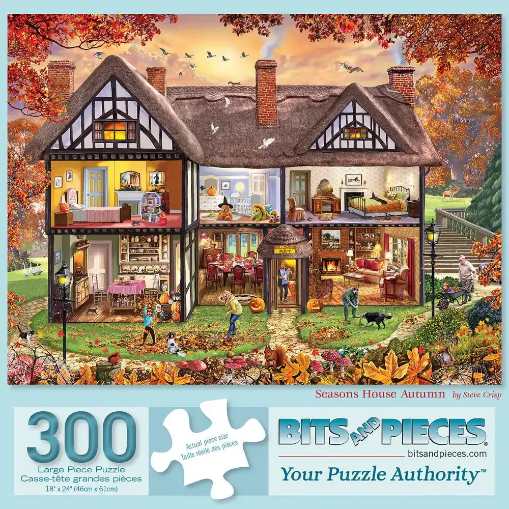 Season's House Autumn Jigsaw Puzzle Bits and Pieces