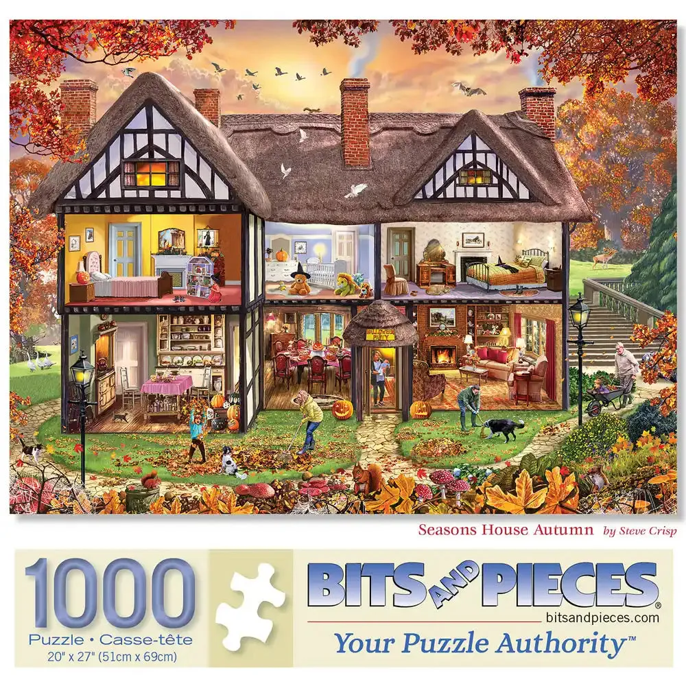 Season's House Autumn Jigsaw Puzzle Bits and Pieces