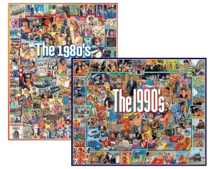 Set of 2: Artist Jim Mellett- Decades Bundle 1000 Piece White Mountain