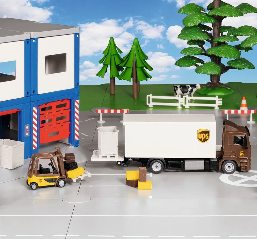 Siku 1997 1:50 Man Ups Truck With Box Body, Tail Lift And Grid Box