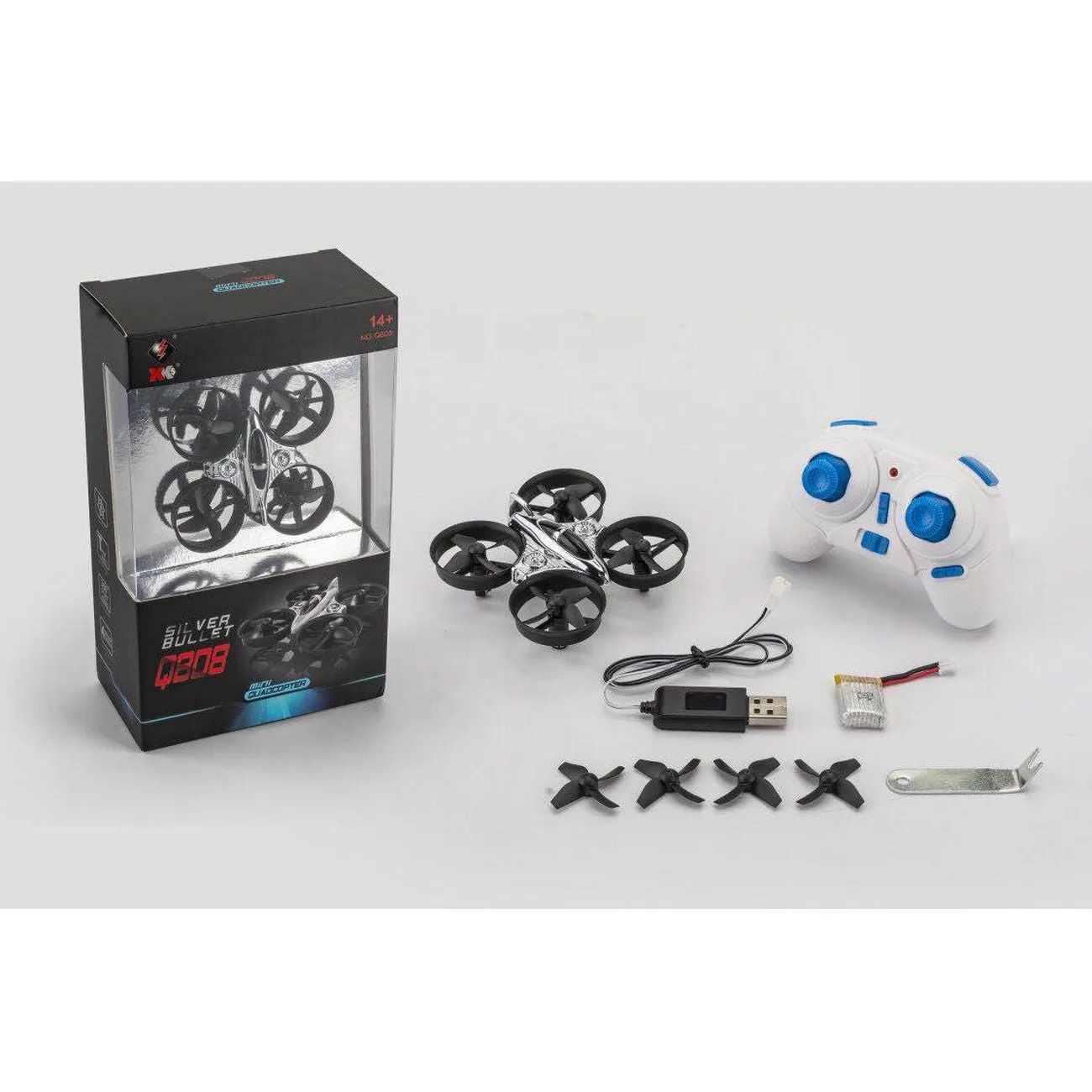 SILVER BULLET REMOTE CONTROL 2.4GHZ MINI QUADCOPTER