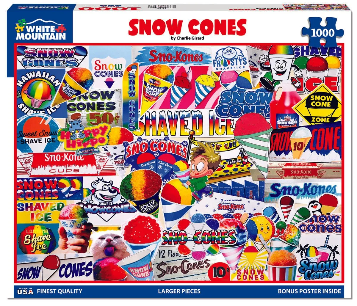 Snow Cones (1969pz) - 1000 Piece Jigsaw Puzzles White Mountain
