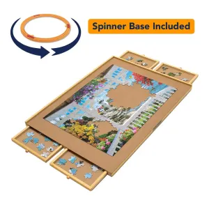Spinning Wooden Puzzle Plateau Bits and Pieces