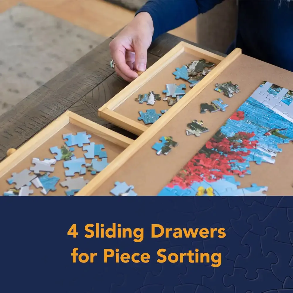 Spinning Wooden Puzzle Plateau Bits and Pieces