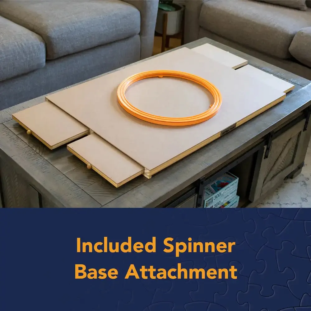 Spinning Wooden Puzzle Plateau Bits and Pieces