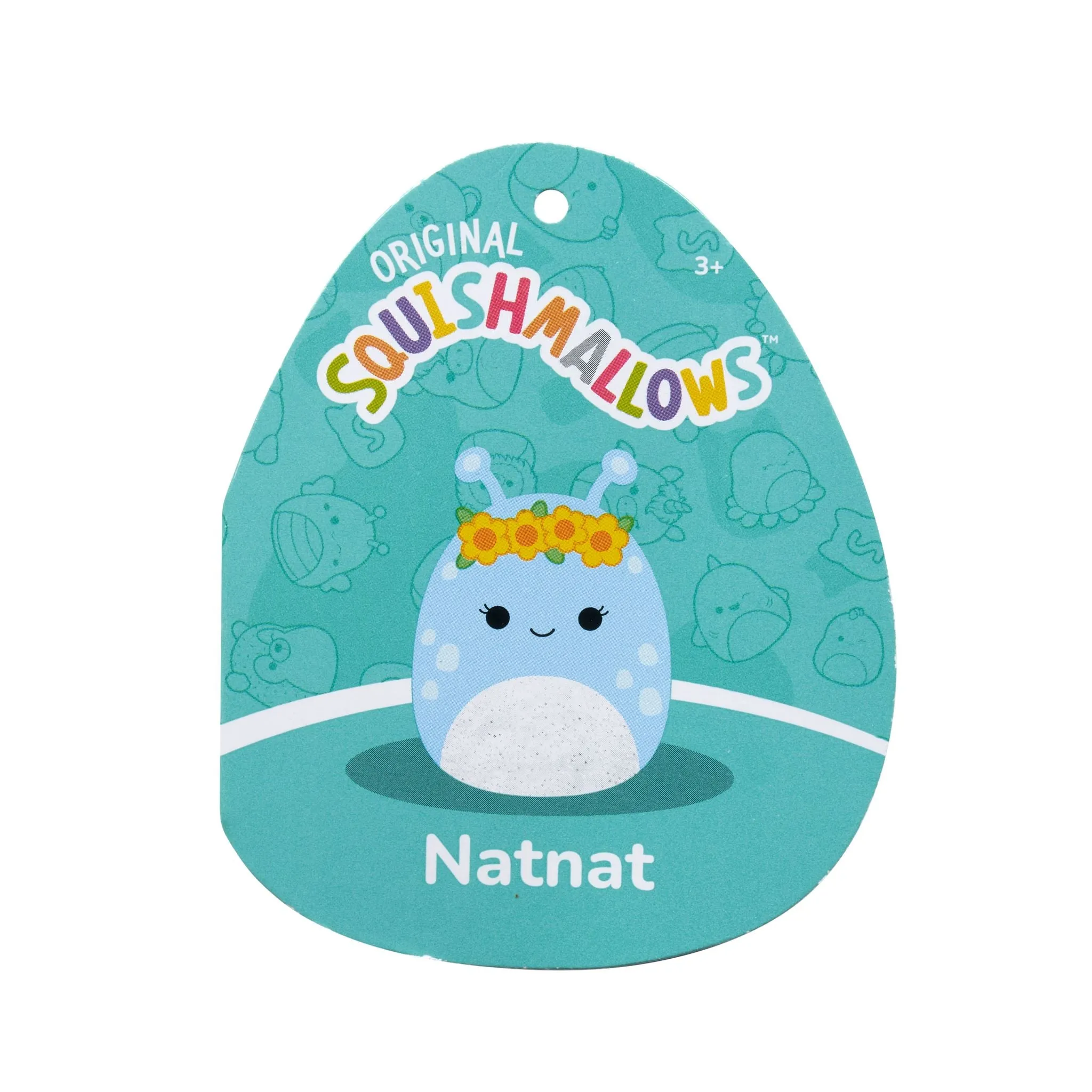 Squishmallows 12 Inch Plush Natnat Alien With Flower Crown