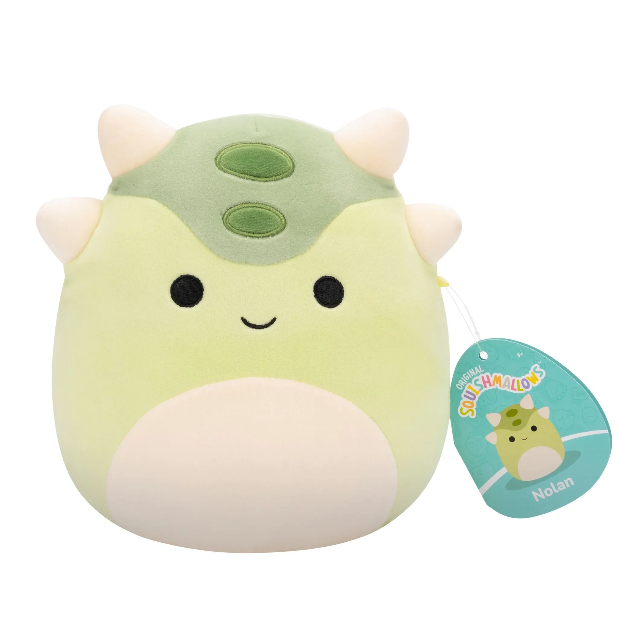 Squishmallows 7.5 Inch Plush S20 Nolan Muted Green Armored Dino