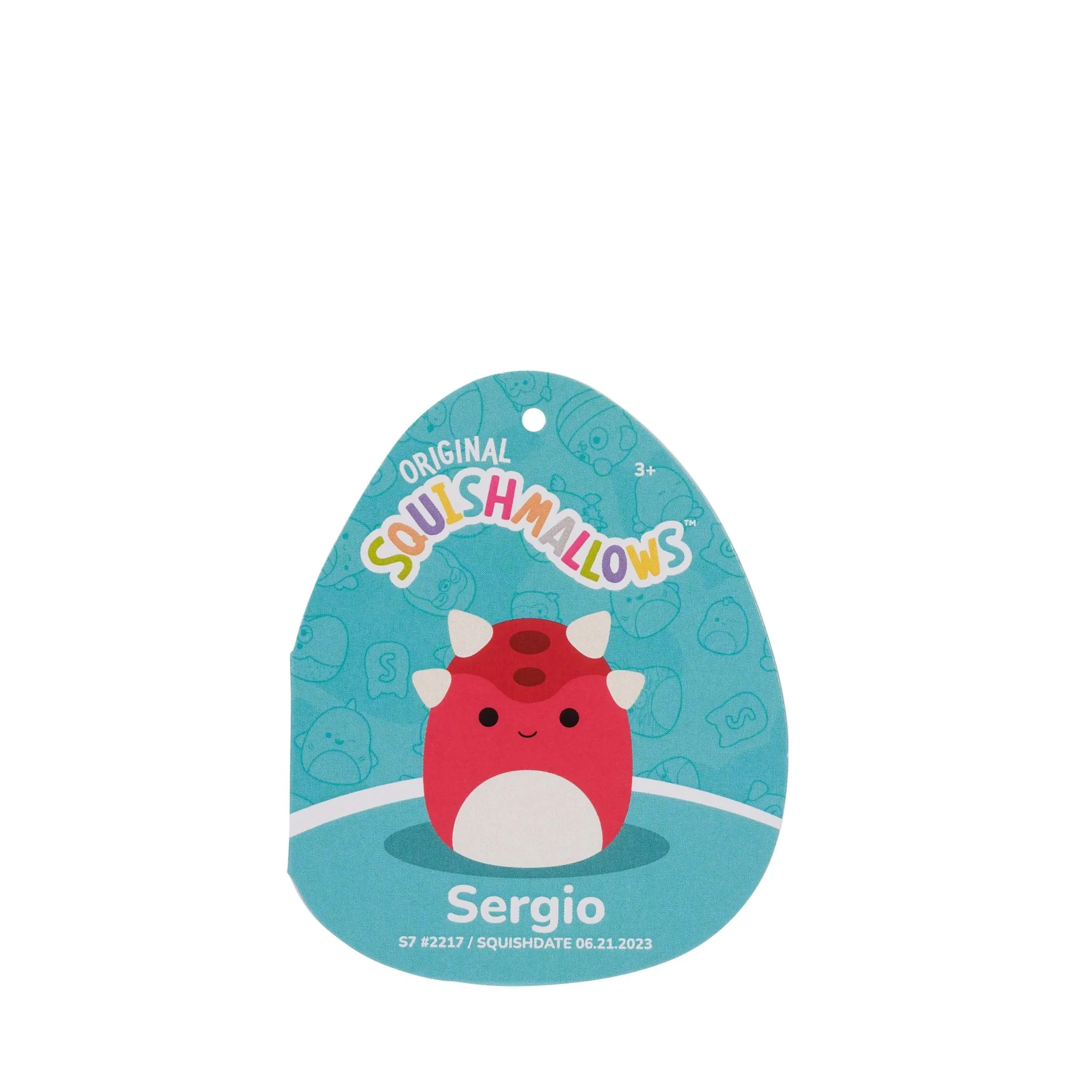 Squishmallows 7.5 Inch Plush Sergio The Anklyosaurus