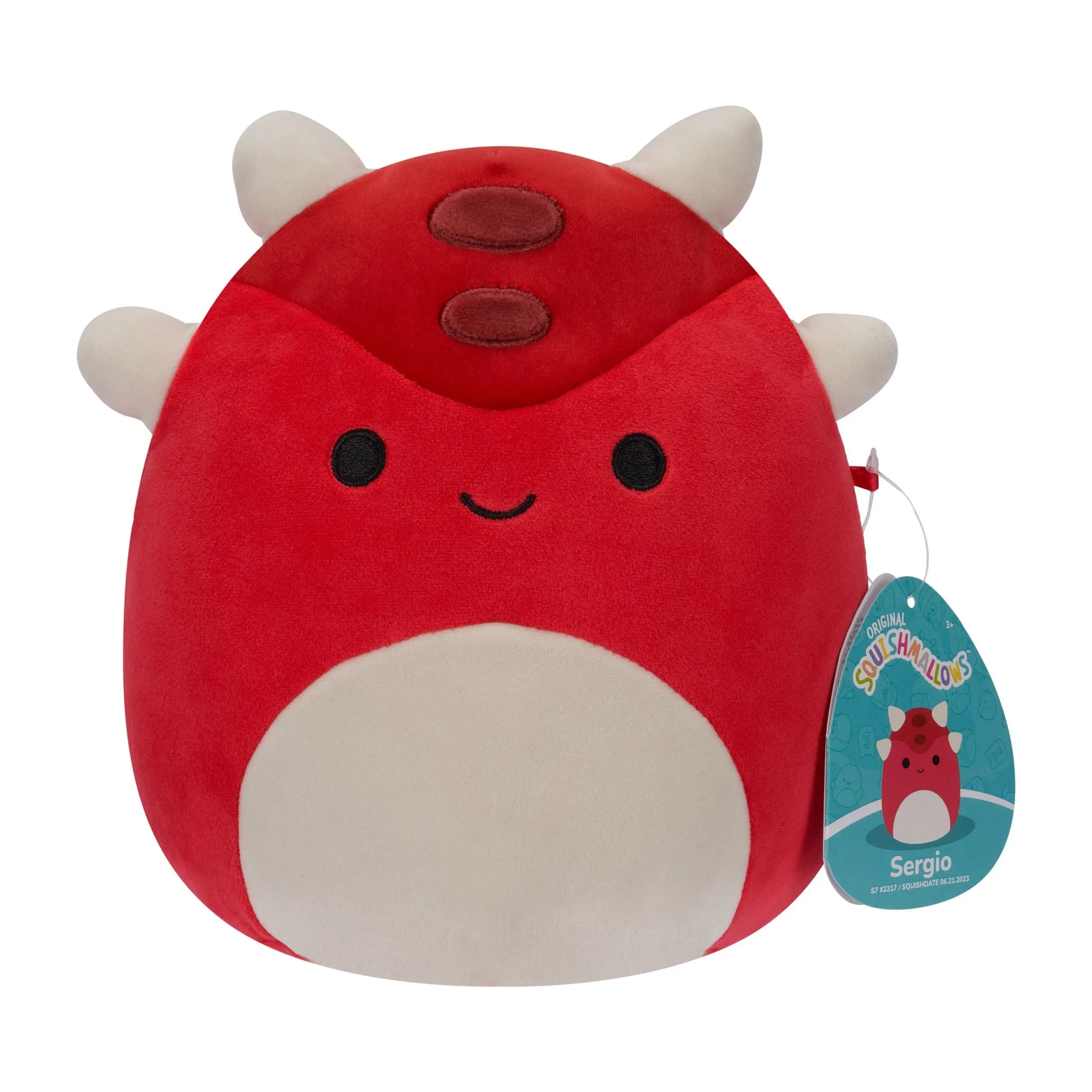 Squishmallows 7.5 Inch Plush Sergio The Anklyosaurus
