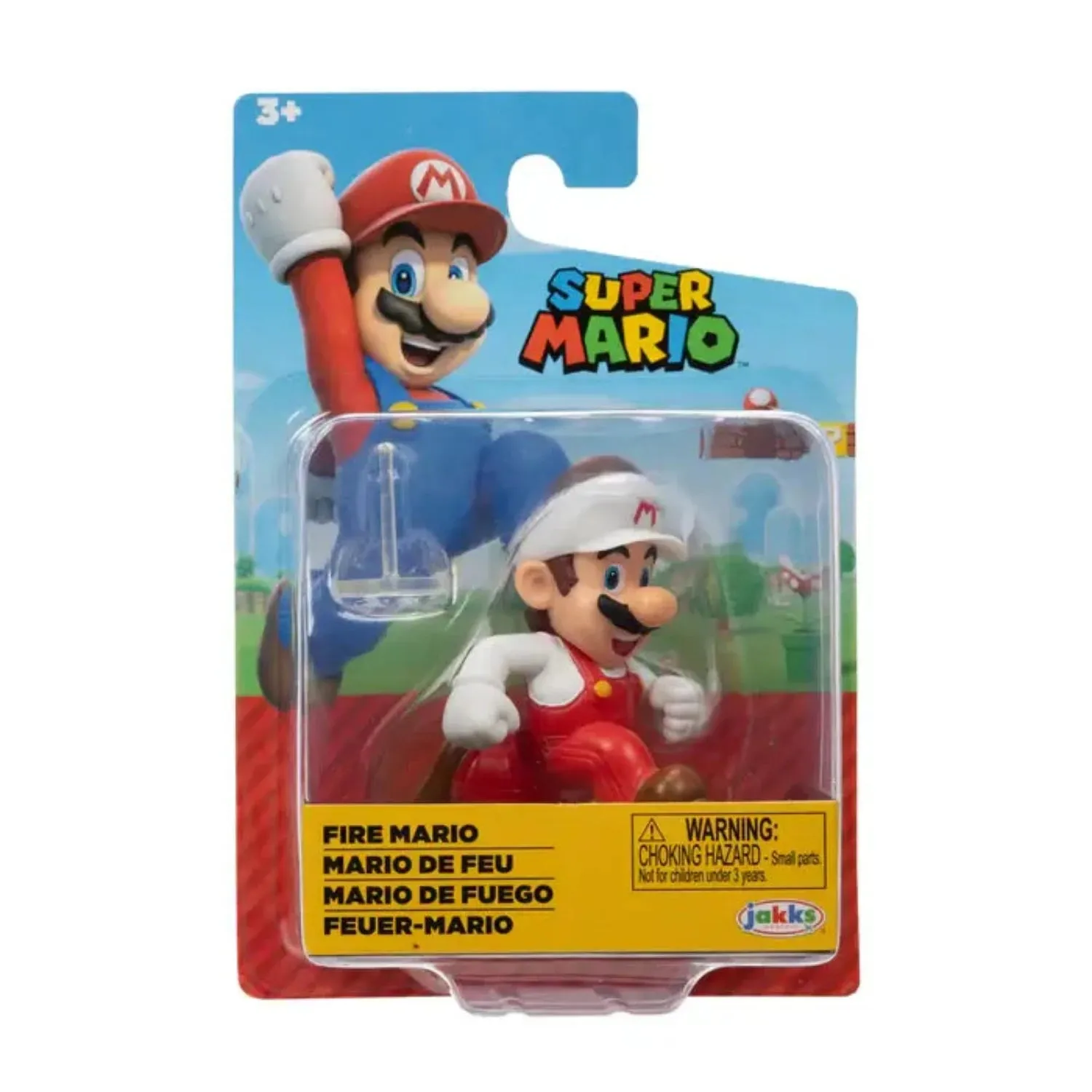 Super Mario Fire Mario 2.5 Inch Action Figure