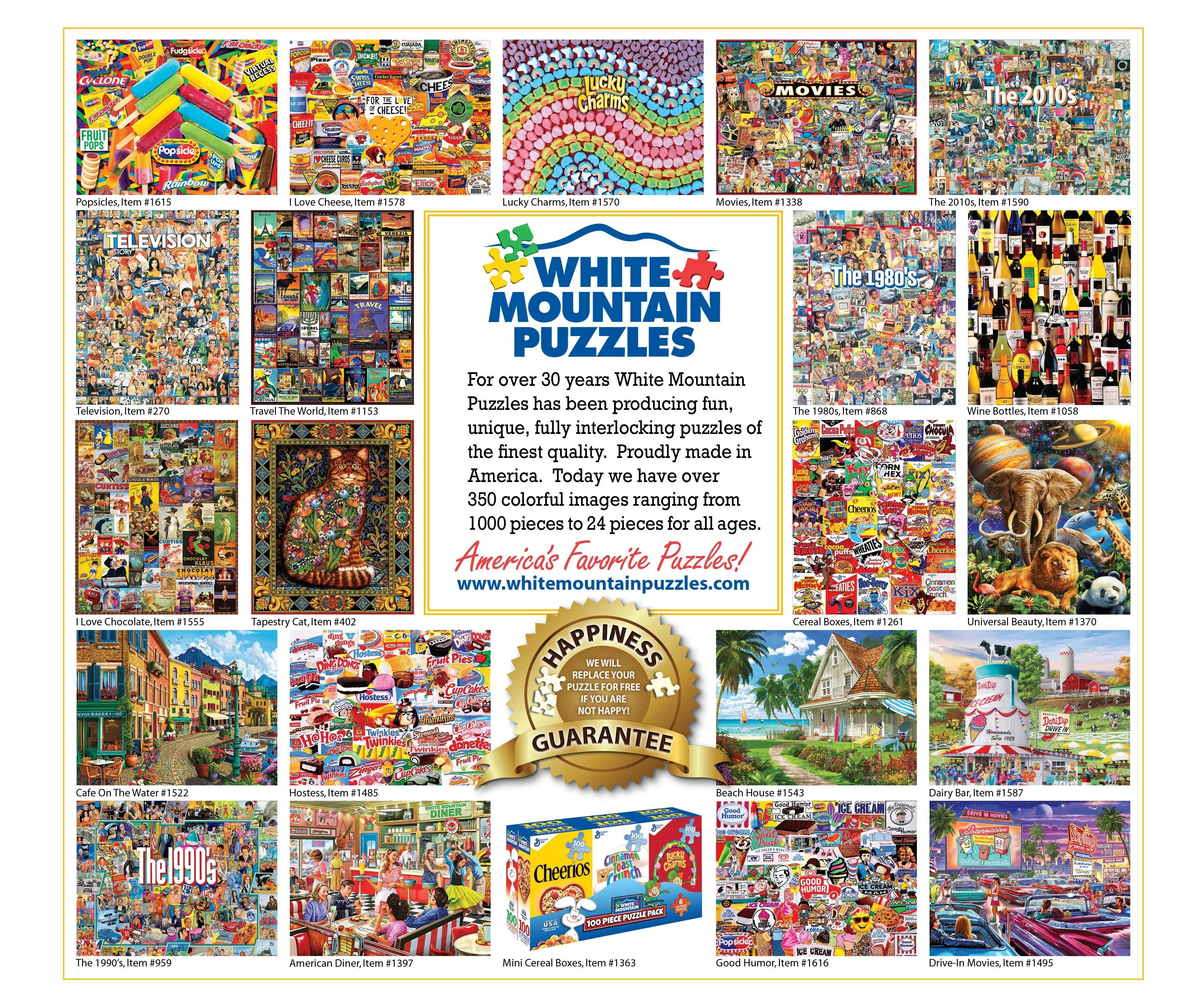 The Eighties (868pz) - 1000 Piece Jigsaw Puzzle White Mountain