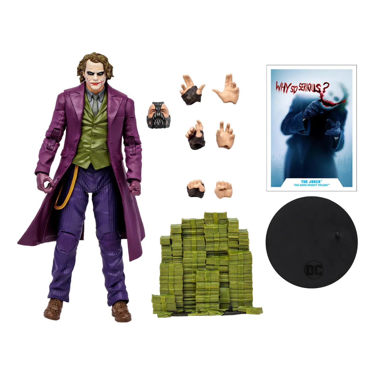 The Joker (The Dark Knight Trilogy) 7" Build-A-Figure Bane Series Action Figure by McFarlane Toys