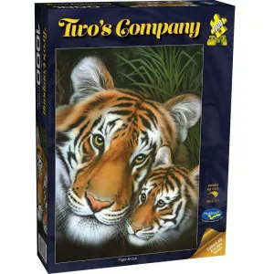 TWO'S COMPANY 1000 PIECE PUZZLE TIGER AND CUB