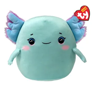 Ty Beanie Squishies Charlie the Blue Axolotl 10-Inch Plush