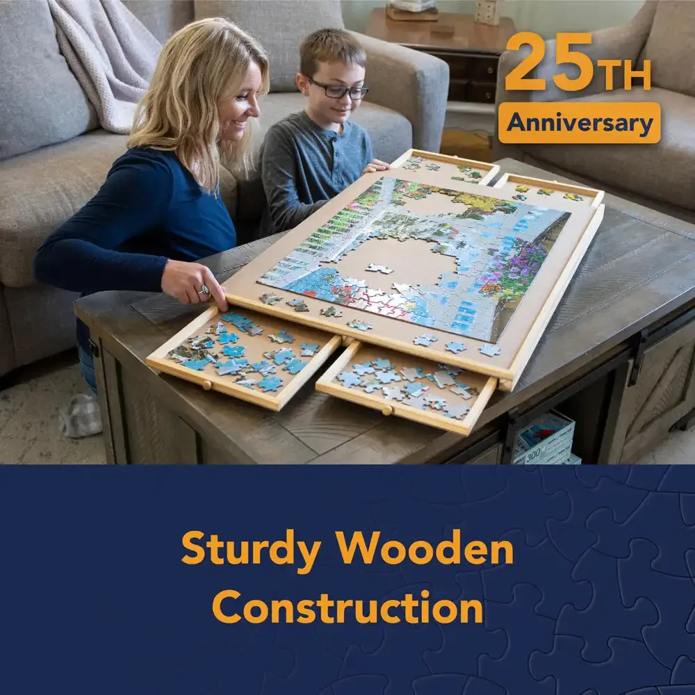 Wooden Puzzle Plateau Bits and Pieces