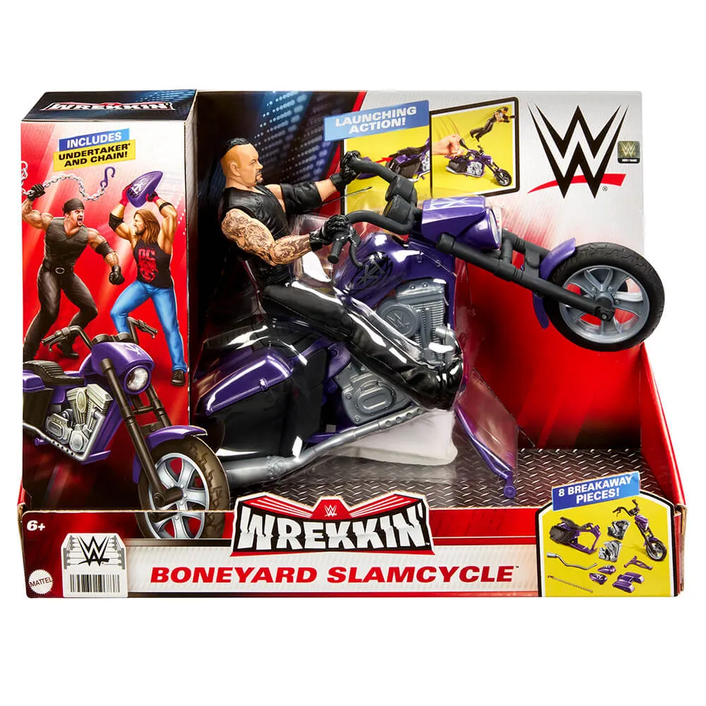WWE Wrekkin' Undertaker Boneyard Slamcycle Action Figure Set